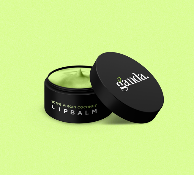 Ganda Lip Balm - Premium coconut oil product